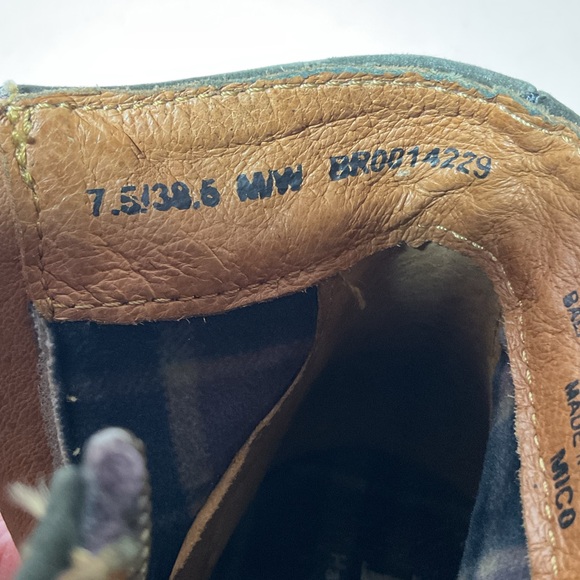 Born Mico Brown Suede Leather Ankle Boots Booties - Picture 9 of 13